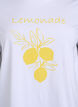 T-shirt met citrusprint, Wit, Packshot image number 2