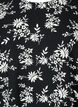 Blouse met pofmouwen, Black Flower AOP, Packshot image number 2