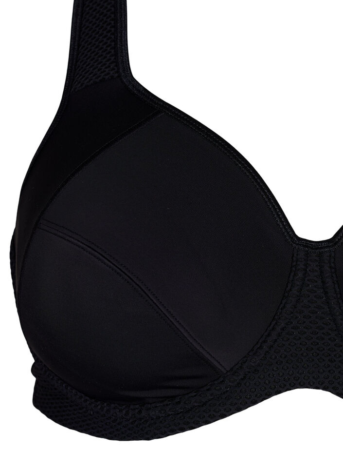 CORE, HIGH SUPPORT WIRE BRA - Sportbeha met beugel, Zwart, Packshot image number 2