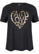 FLASH - T-short met motief, Black Gold Faith, Packshot image number 0