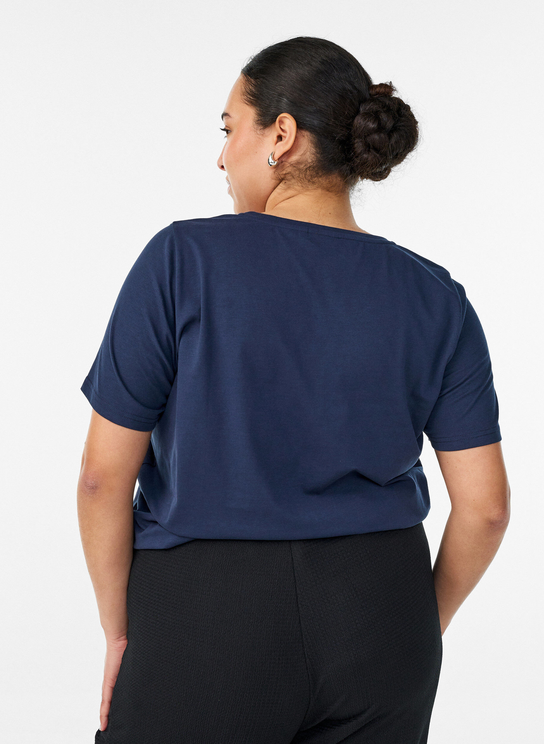 ZizziT-shirt met motief, Blauw, Model image number 2