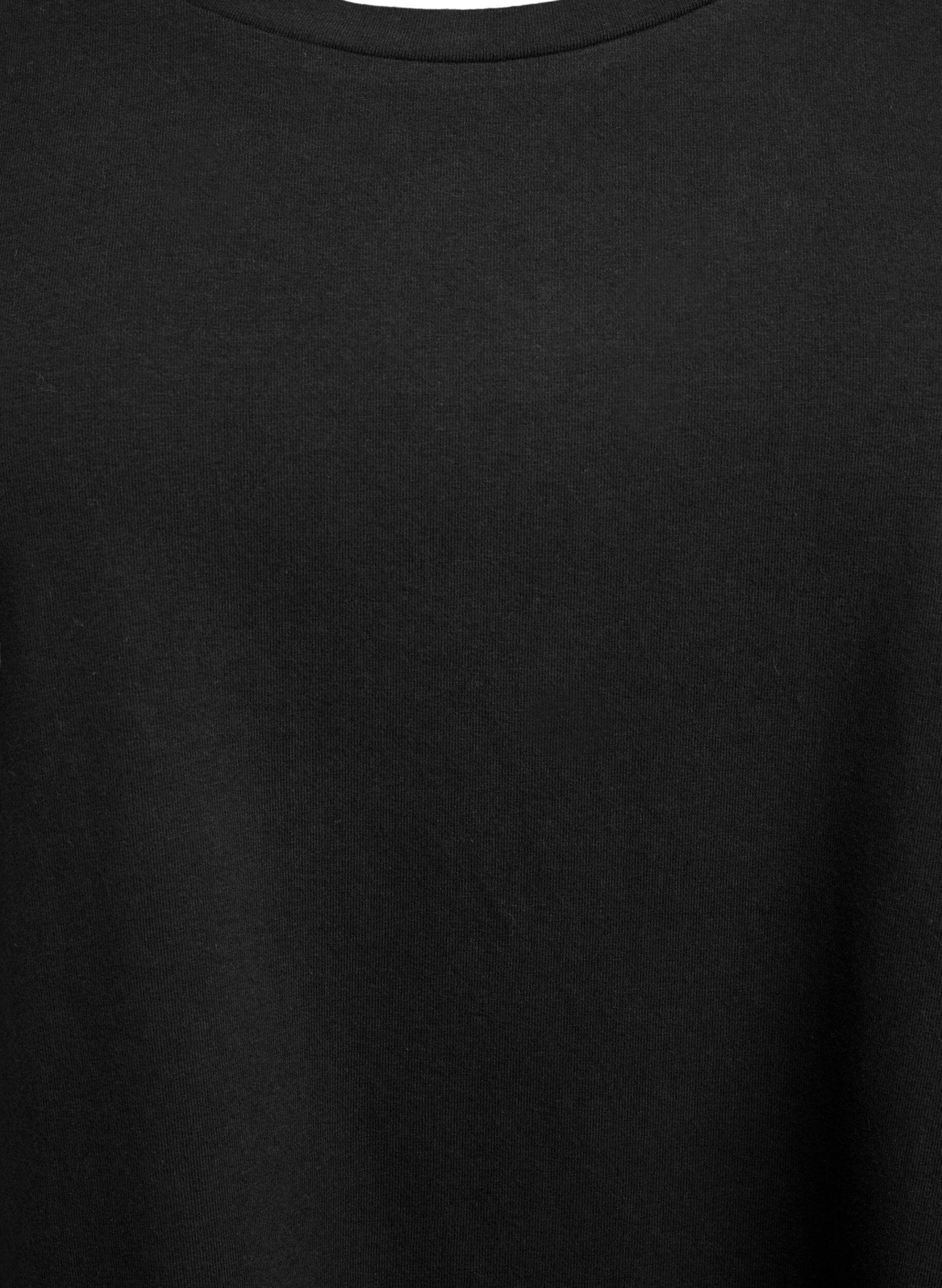 ZizziBasic jerseyblouse met lange mouwen, Zwart, Packshot image number 2