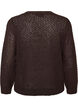 Gebreide blouse met een opengewerkt structuurpatroon, Bruin, Packshot image number 1