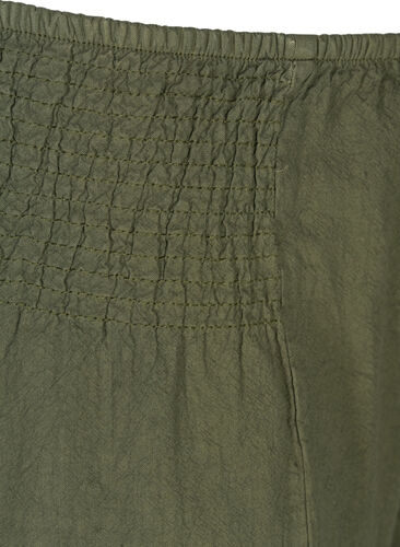 Losse broek met smokwerk, Ivy Green, Packshot image number 2
