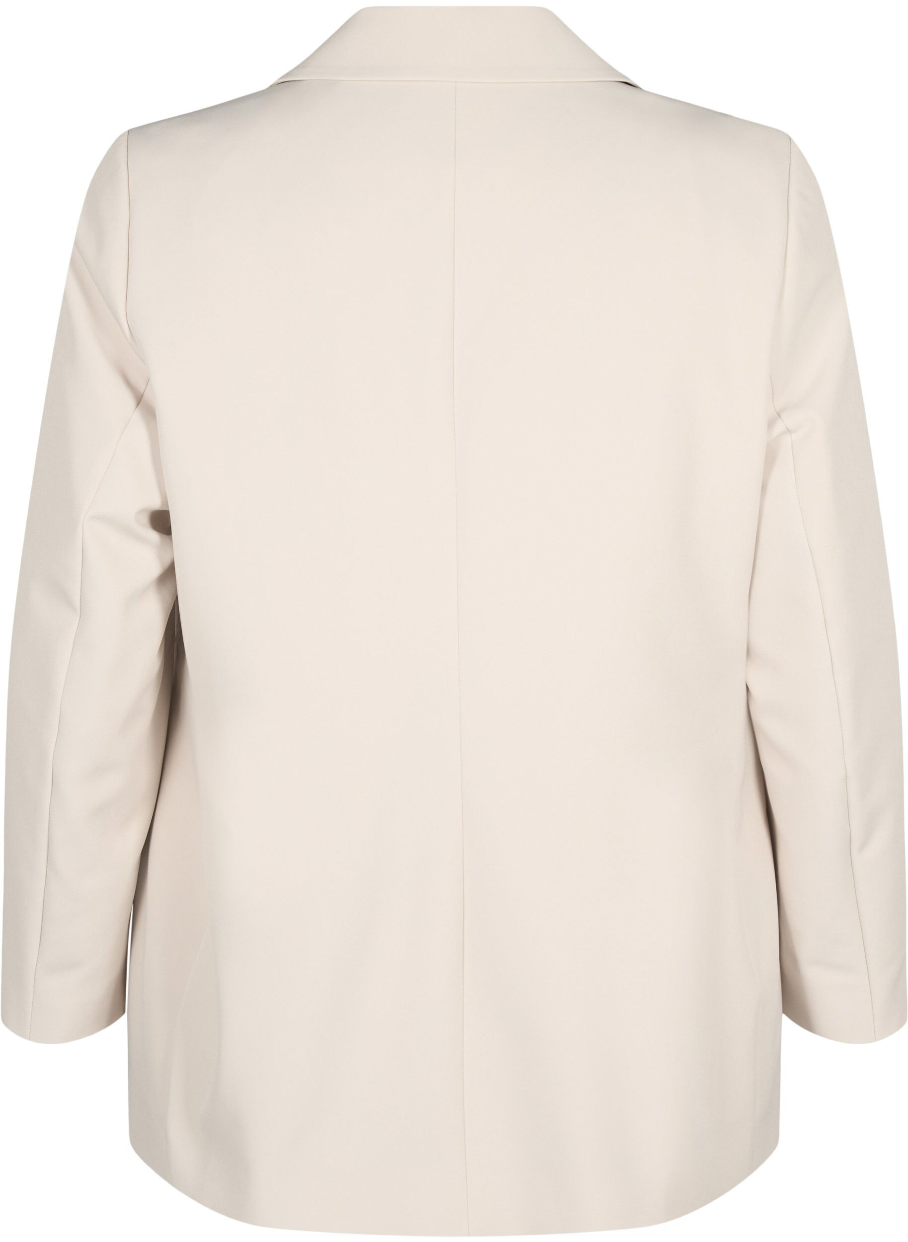Zizzi Klassieke blazer met knoopsluiting, Pumice Stone, Packshot image number 1