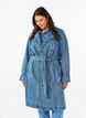 Denim trenchcoat met riem, Blue Denim, Model image number 2