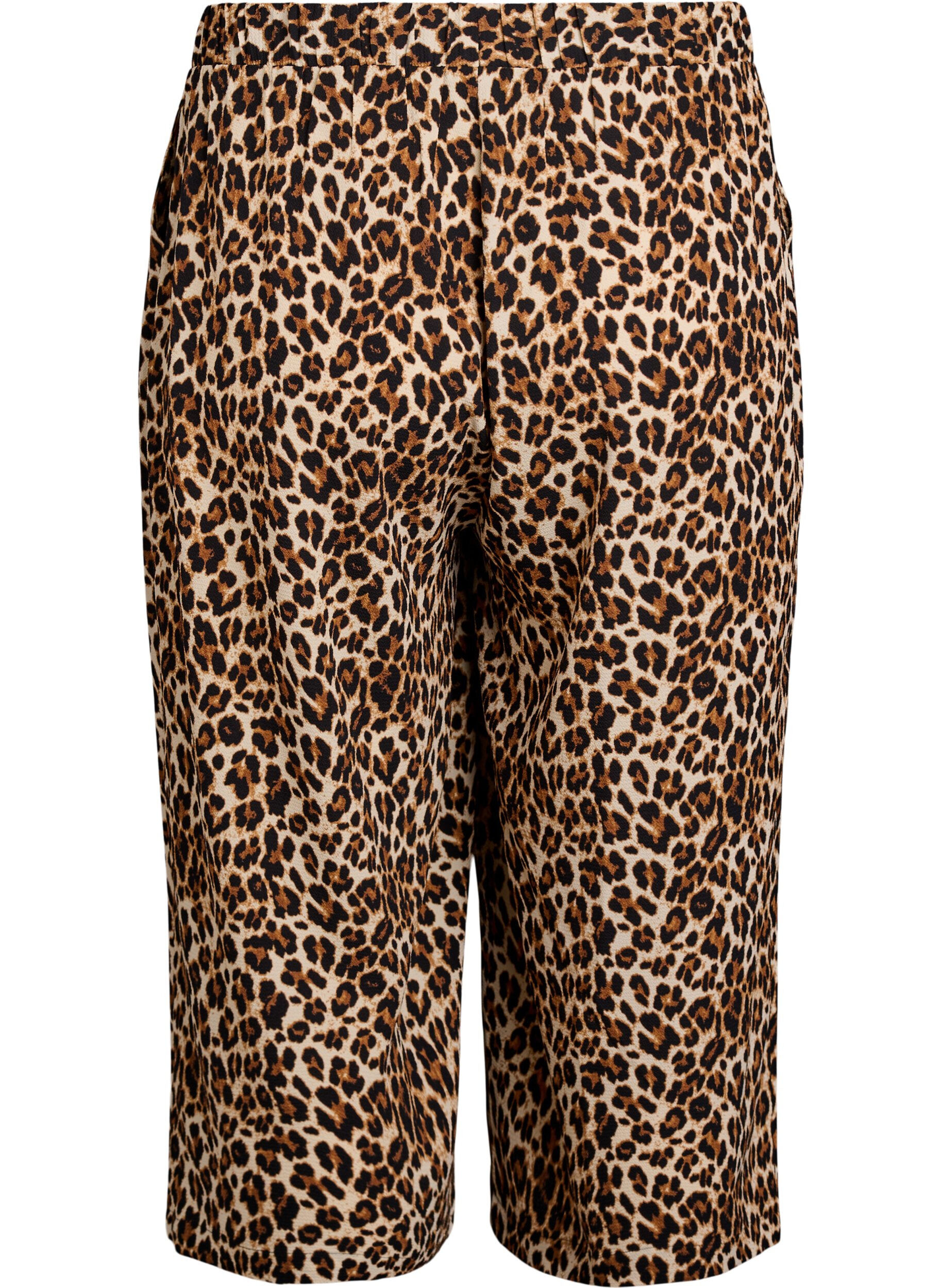 ZizziCulotte broek met print, Groen, Packshot image number 1