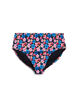 Hoog getailleerde bloemrijke bikini broekjes, Rood, Packshot image number 0