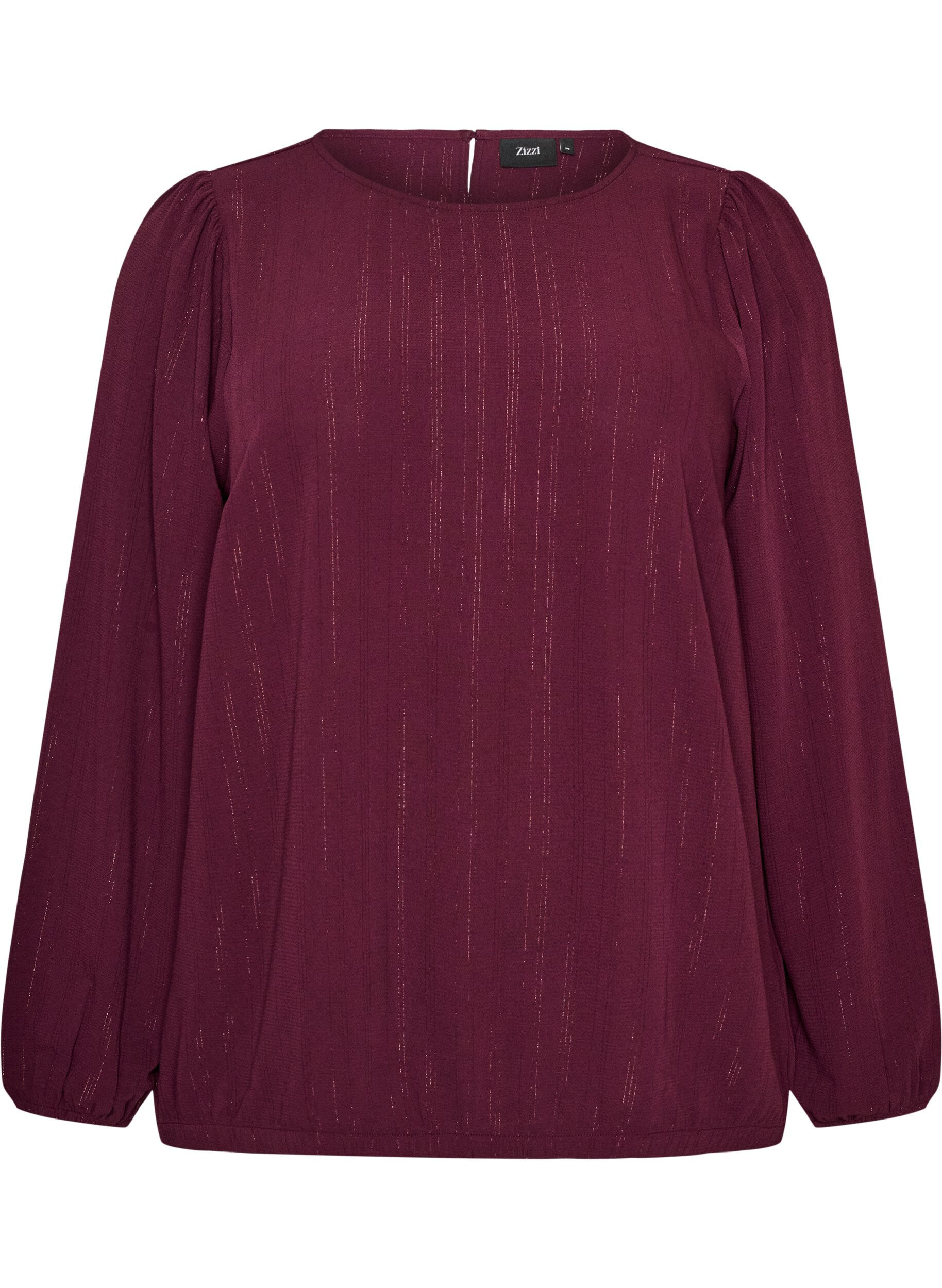 ZizziBlouse met glitter, Rood, Packshot image number 0