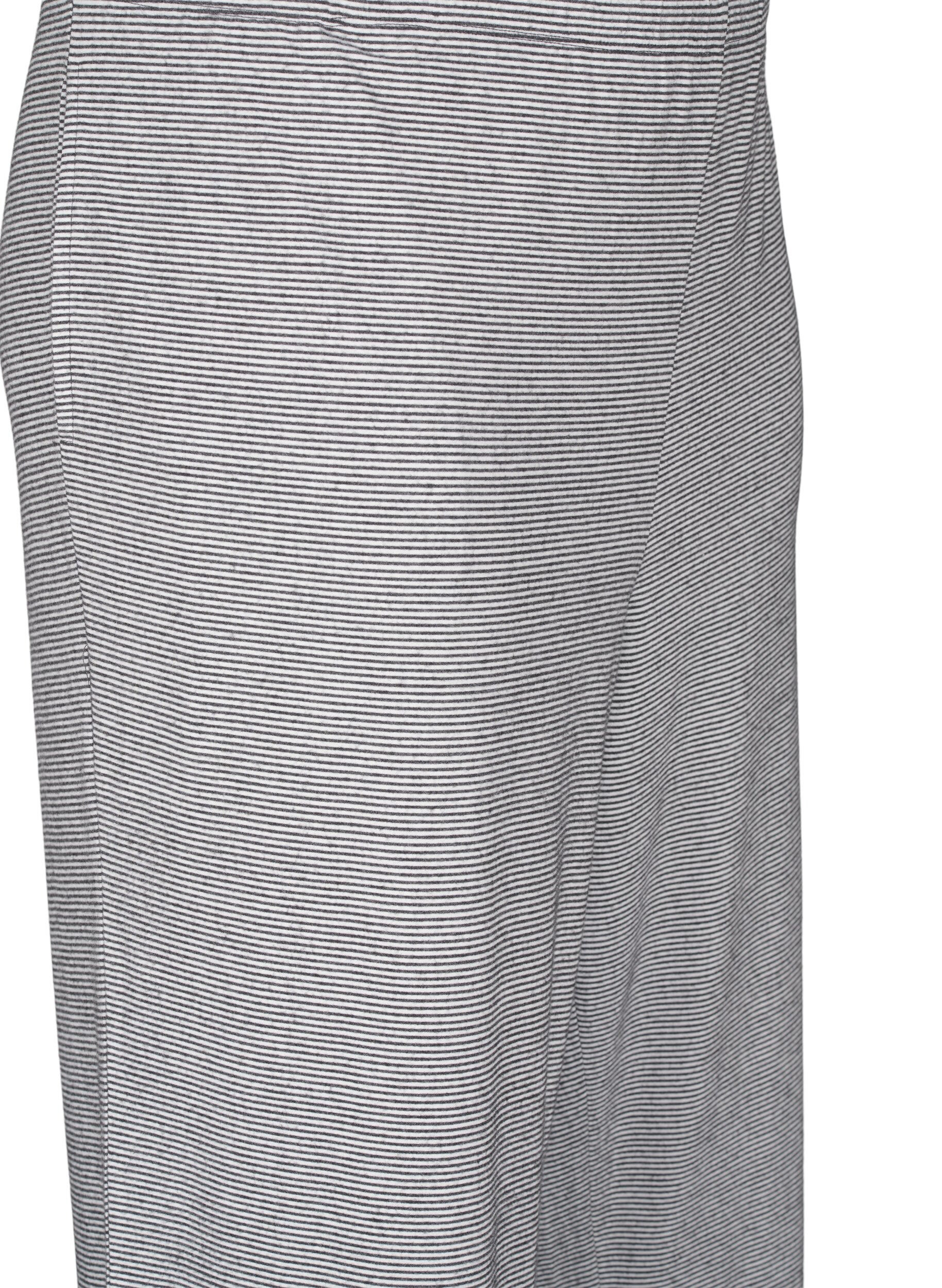 Zizzi Nachtbroek met zakken, Striped DGM , Packshot image number 2