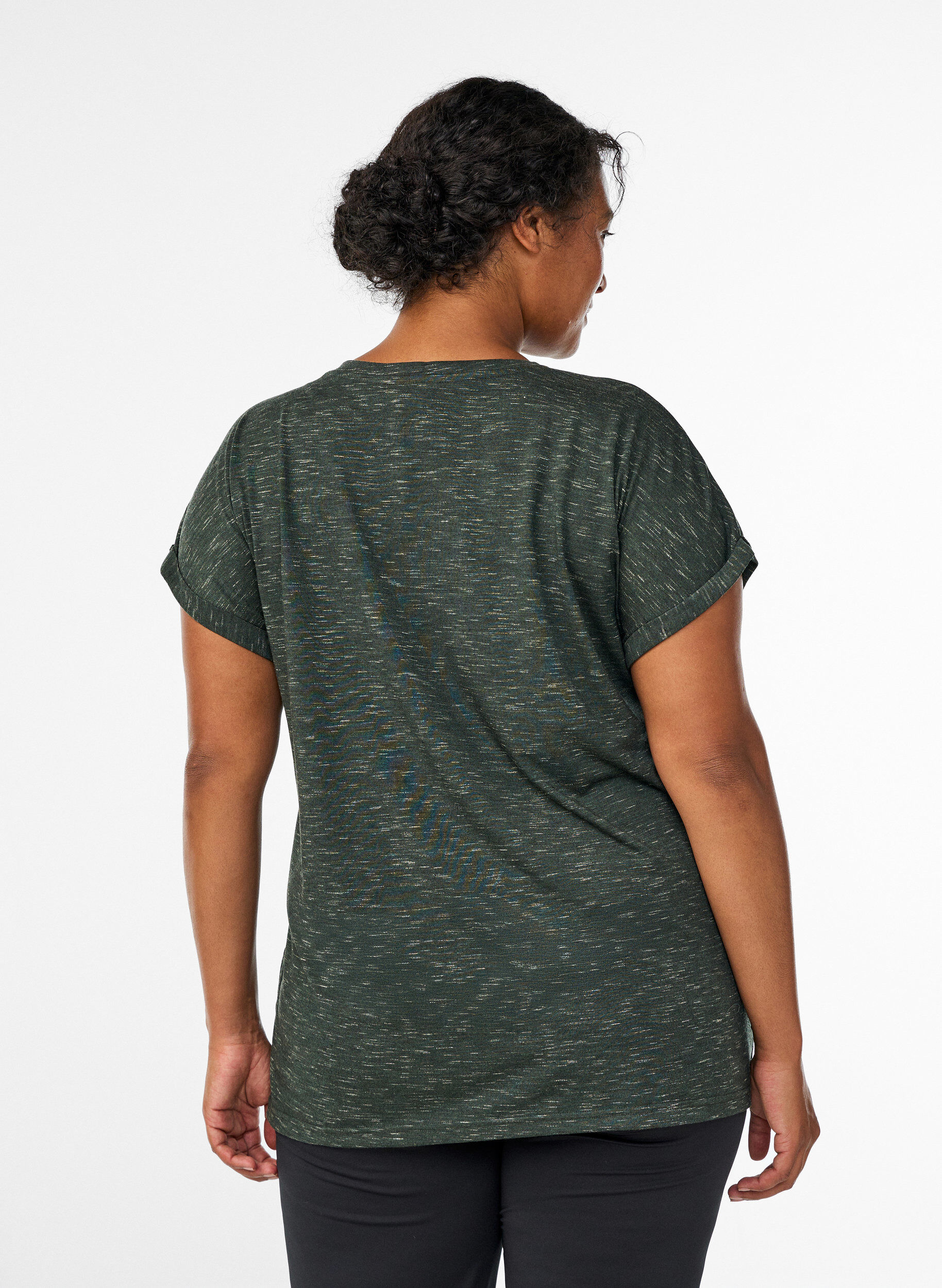 ZizziLos workout T-shirt met korte mouwen, Groen, Model image number 2