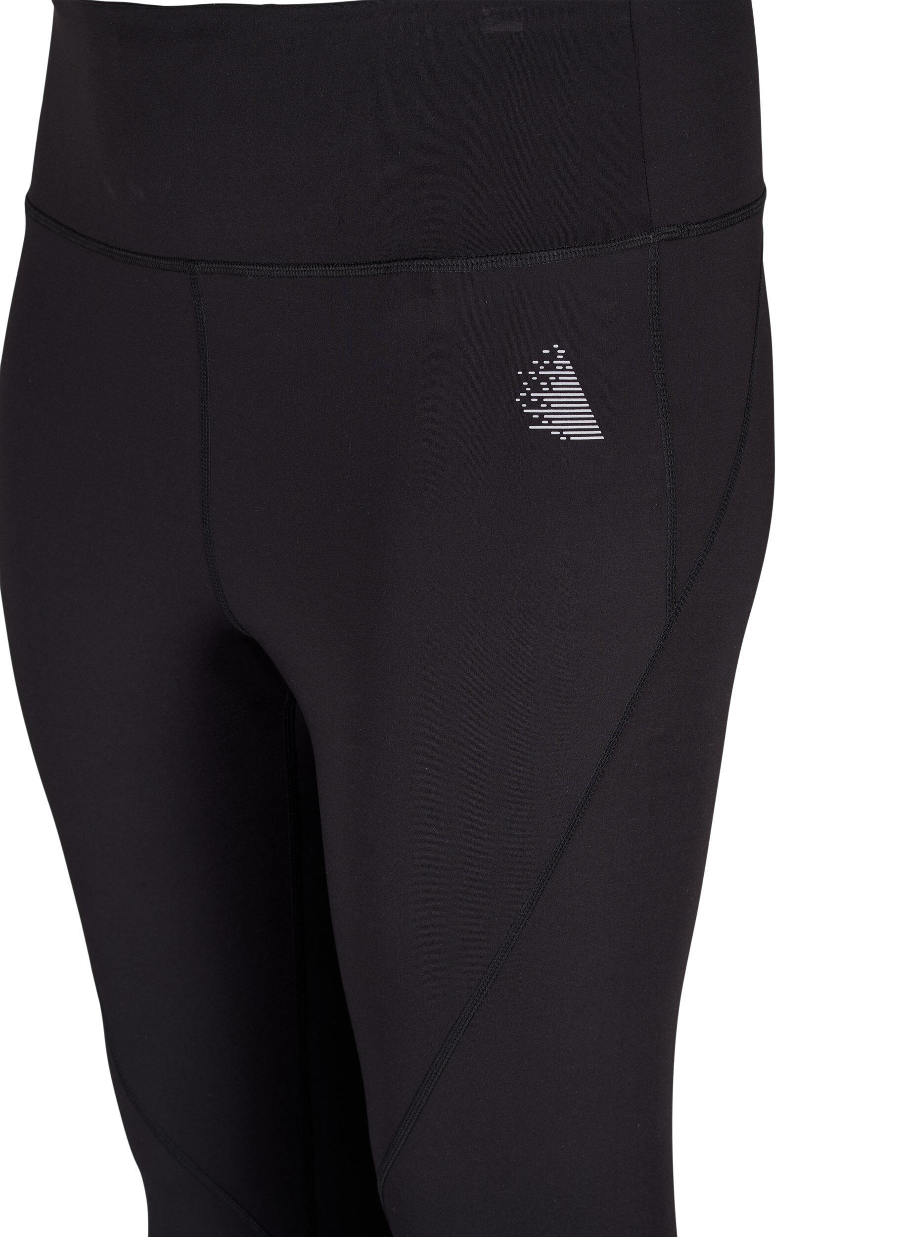 Zizzi CORE, V-SHAPE DEFINE TIGHTS - Cropped trainingslegging met v-vormige achterkant, Black, Packshot image number 2