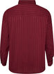 Shirt met gestructureerde strepen en glitterdraden, Rood, Packshot image number 1
