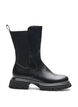 Chelsea boot met een chunky zool en geribde panelen, Zwart, Packshot image number 0
