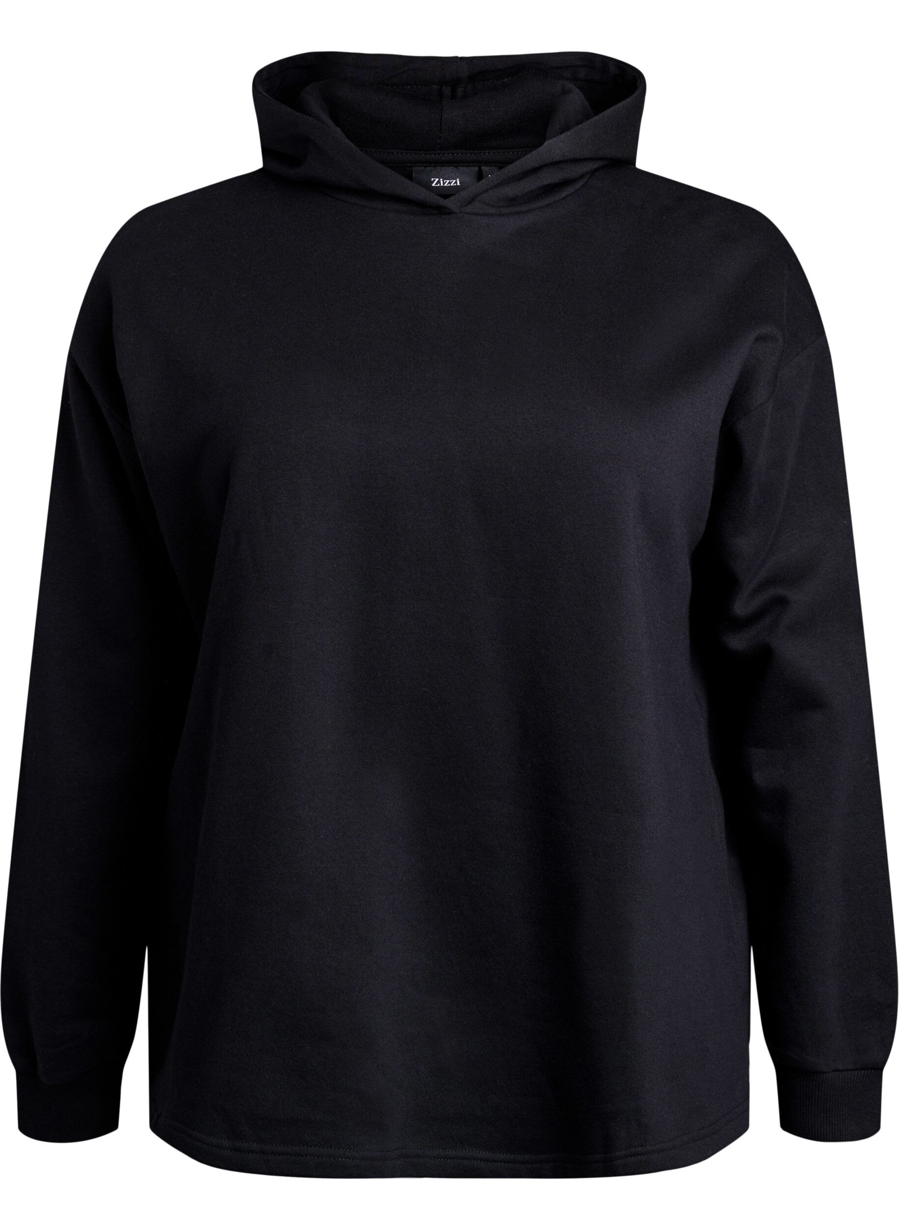 Zizzi Sweatshirt met capuchon, Zwart, Packshot image number 0