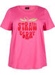 Katoenen T-shirt met motief, Raspb. w. Strawberry, Packshot image number 0