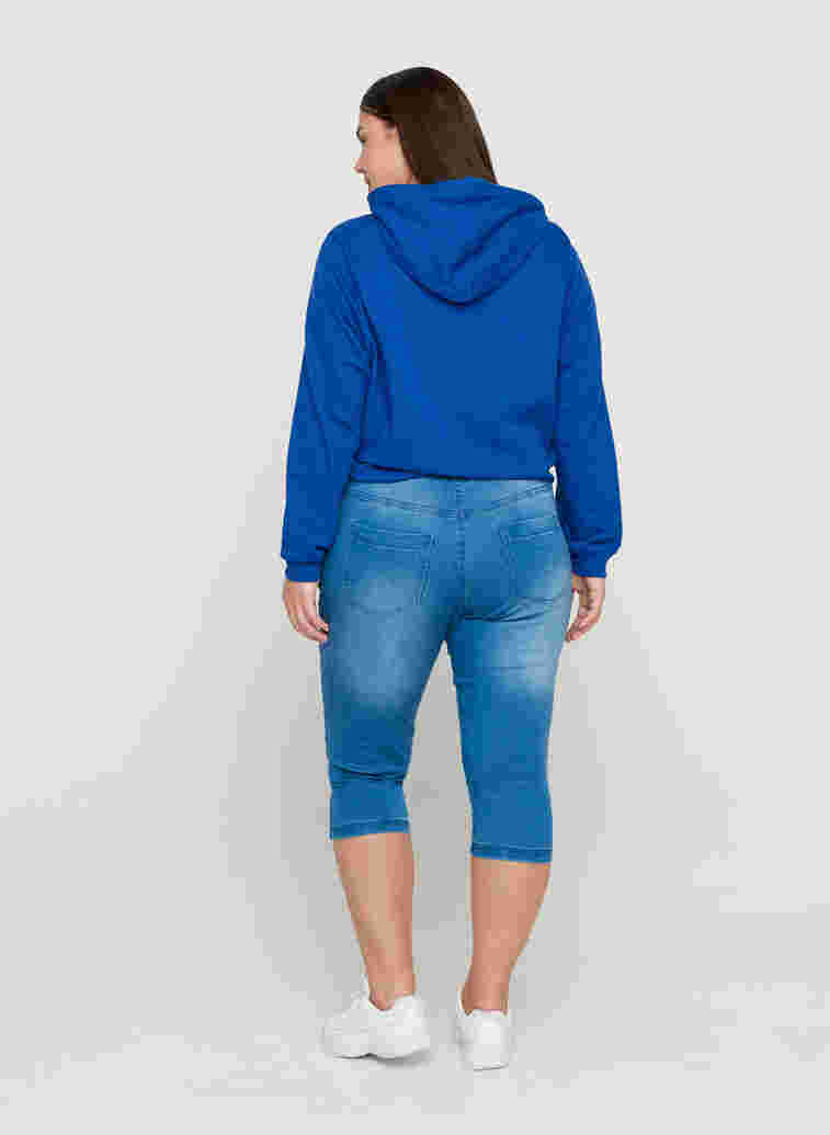 Slim fit Emily capri jeans, Light blue denim, Model image number 2