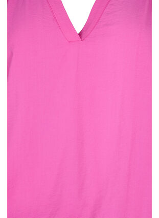 Viscose blouse met v-hals, Raspberry Rose, Packshot image number 2