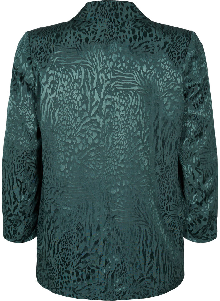 Viscose blazer met ton-sur-ton print, Ponderosa Pine, Packshot image number 1