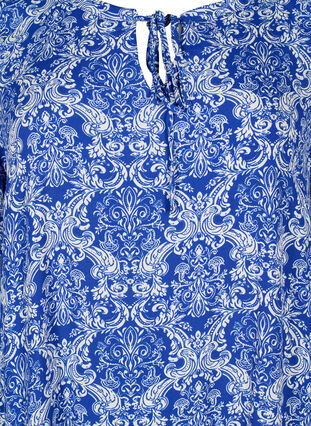 Viscose jurk met korte mouwen en print, S. the web Oriental, Packshot image number 2