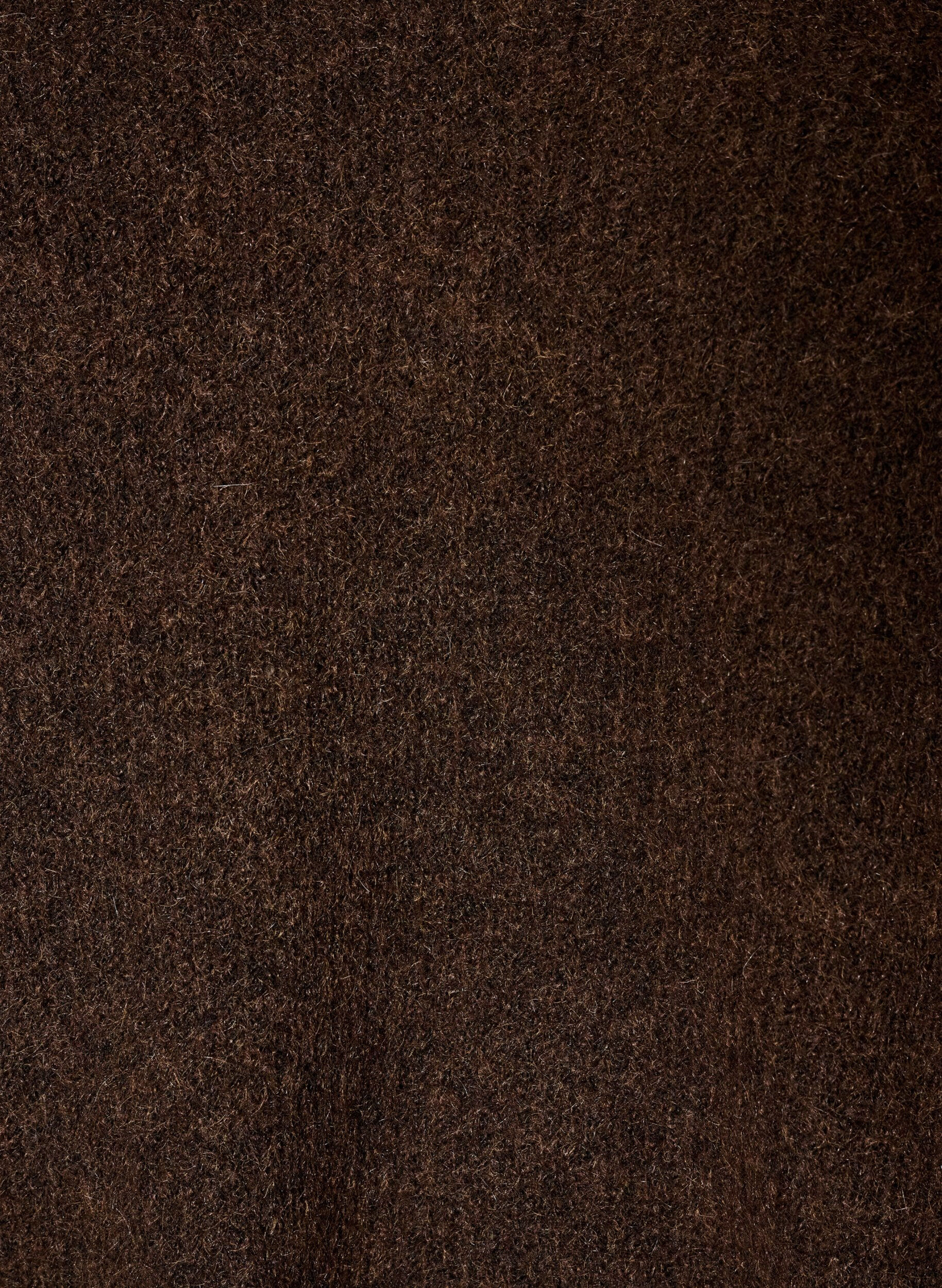 ZizziGebreide blouse met V-hals en raglanmouwen, Bruin, Packshot image number 2