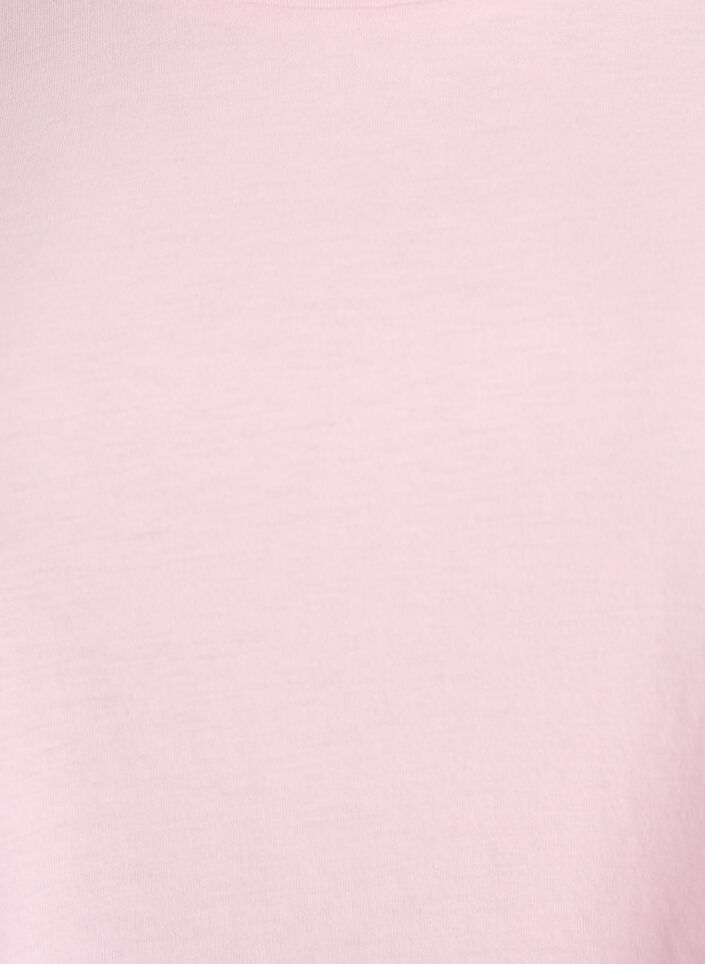 T-shirt met korte mouwen van katoenmix, Roze, Packshot image number 2