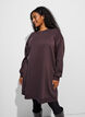 Losse sweatshirtjurk met zakken, Bruin, Model image number 4