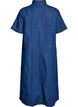 Halflange denim overhemdjurk, Blauw, Packshot image number 1