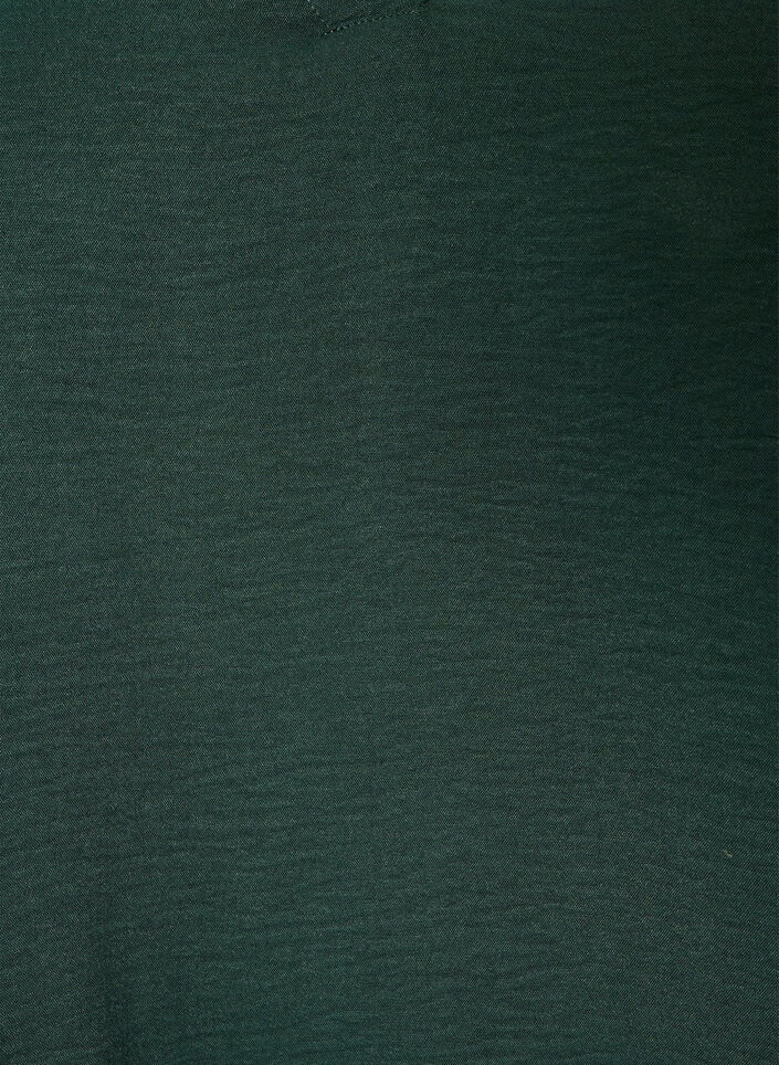 Blouse met ballonsilhouet en V-hals, Groen, Packshot image number 2