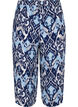 Viscose culotte broek met print, Blue Ethnic AOP, Packshot image number 1