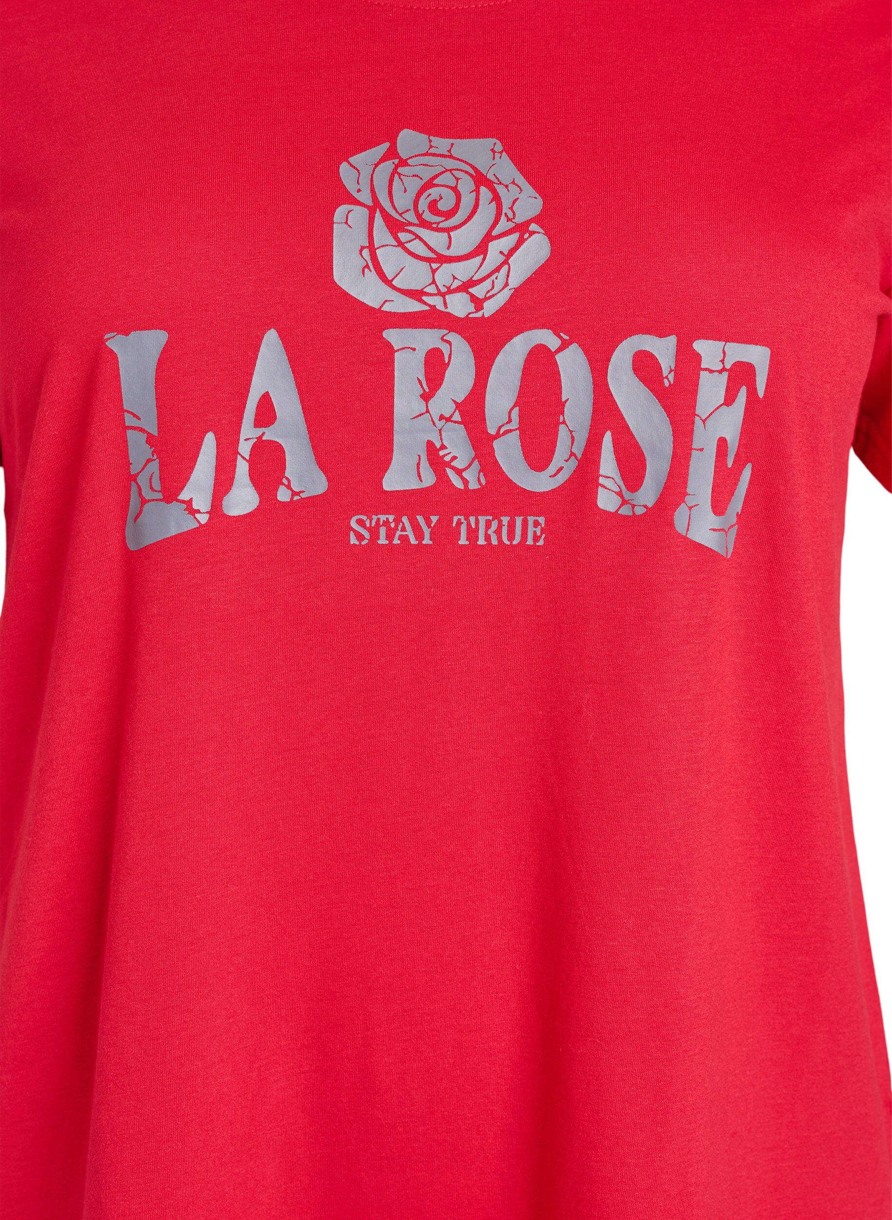 Zizzi FLASH - T-shirt met motief, Rood, Packshot image number 2