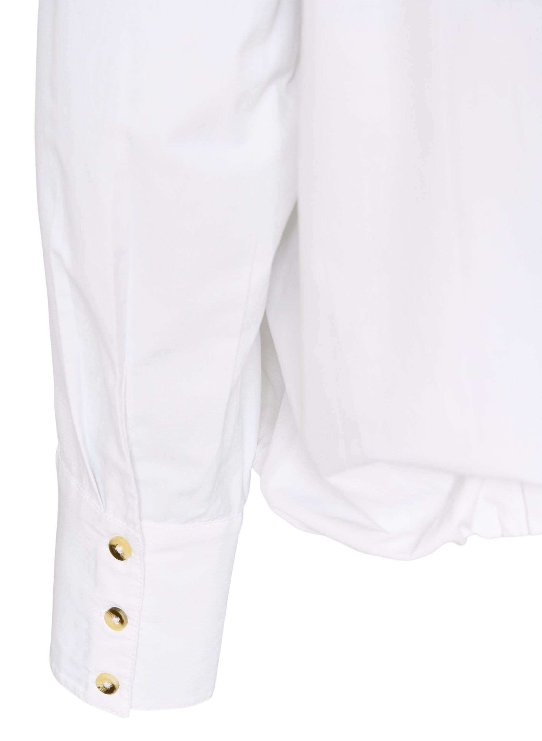 ZizziShirt met borstzak en ballonvorm, Wit, Packshot image number 3