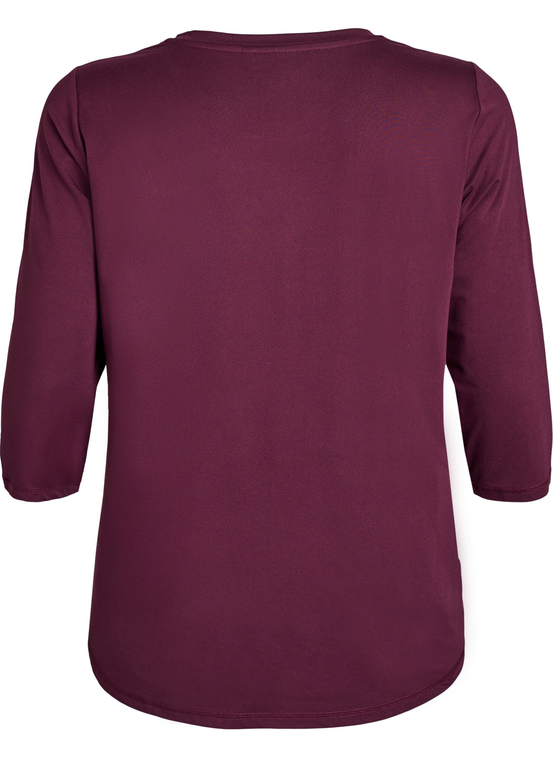 Zizzi Training blouse met 3/4 mouwen, Rood, Packshot image number 1