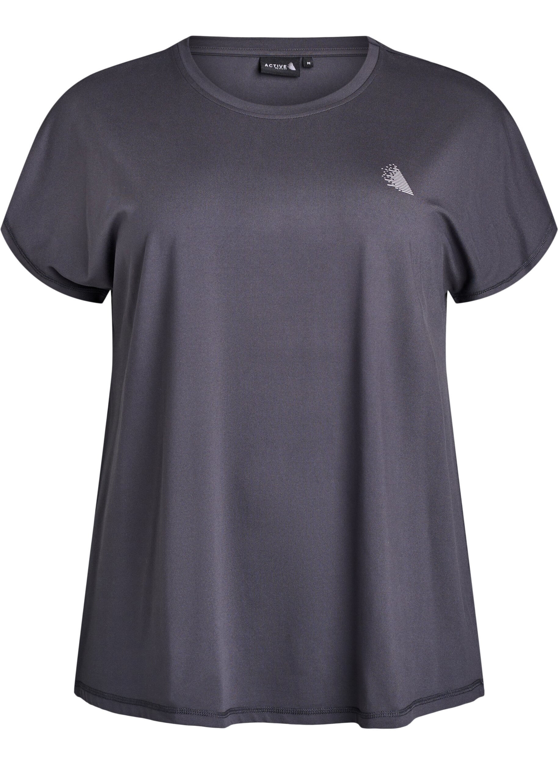 ZizziEffen gekleurd trainingsshirt, Grijs, Packshot image number 0