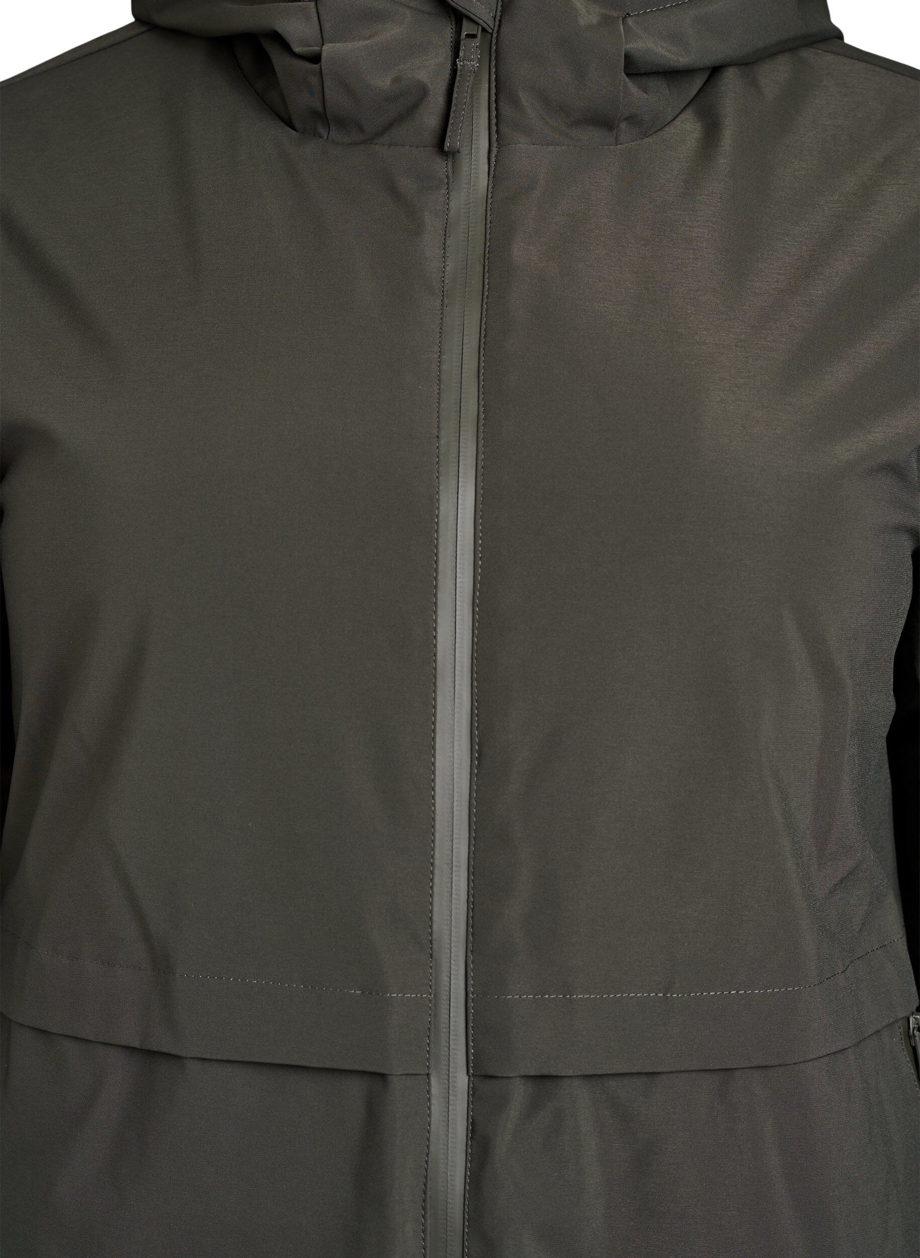 ZizziWinterjas met verstelbare taille, Groen, Packshot image number 2