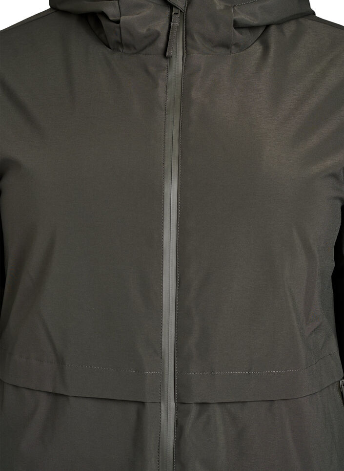 Winterjas met verstelbare taille, Groen, Packshot image number 2