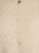 Vest in zacht breisel met goudkleurige knopen, Beige, Packshot image number 2