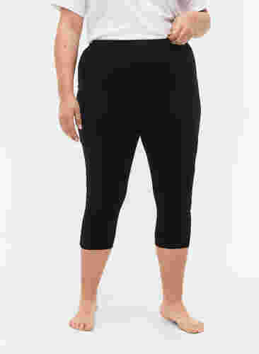 FLASH - 2-pack 3/4 leggings, Black/Black, Model image number 2