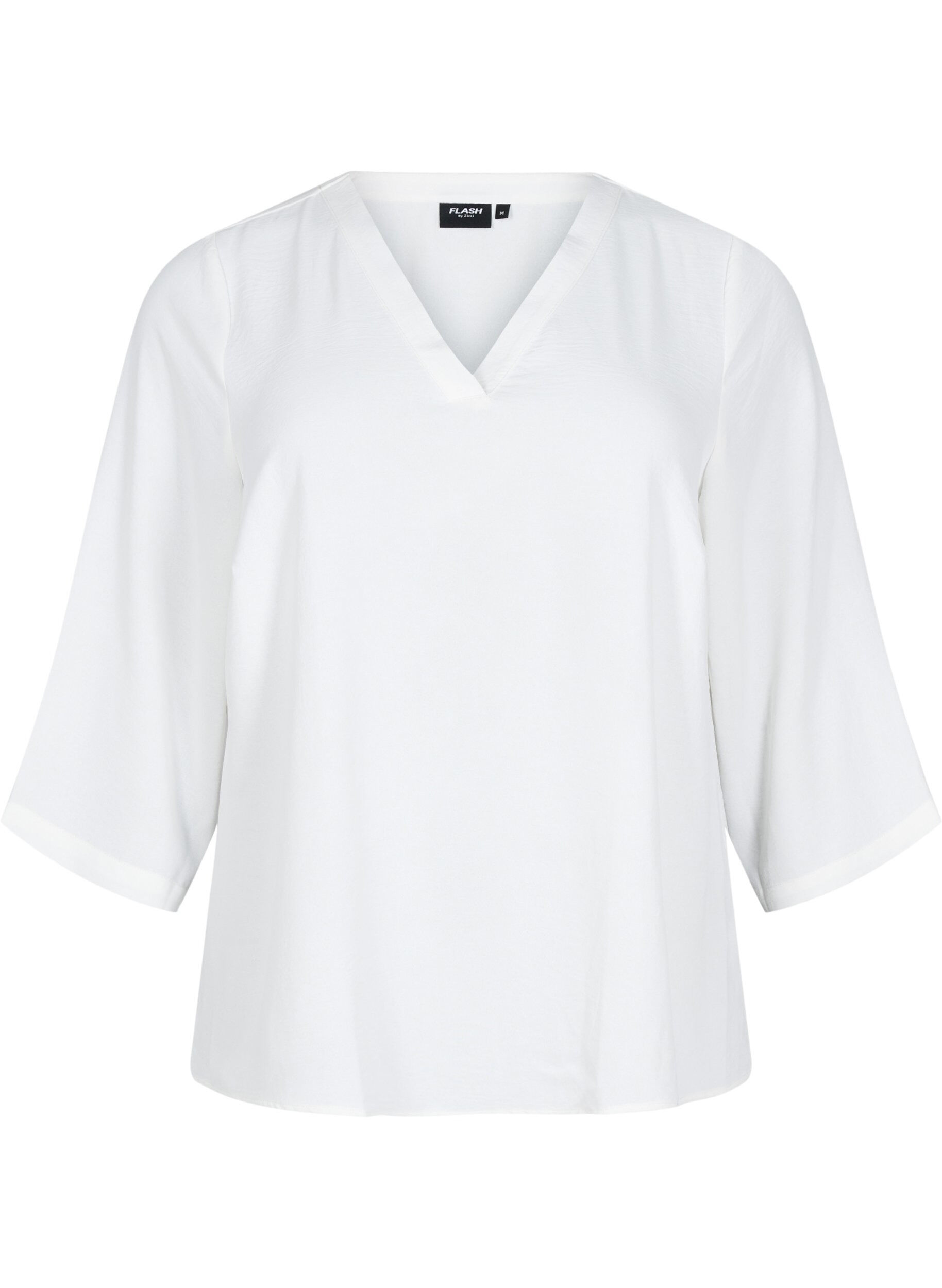 ZizziBlouse met 3/4 mouwen, Vanille, Packshot image number 0