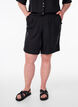 Korte broek met zakken en hoge taille, Zwart, Model image number 3