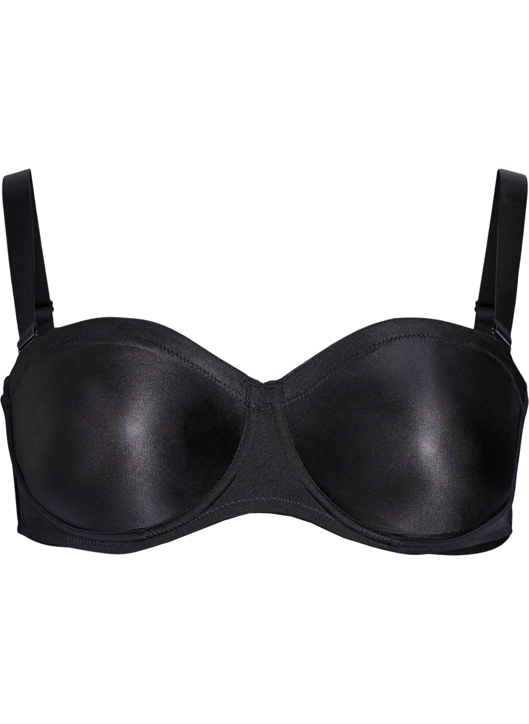 Zizzi Strapless beha met beugel, Zwart, Packshot image number 2