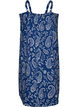 Jurk met middelhoge bandjes van biologisch katoen, Blauw, Packshot image number 1