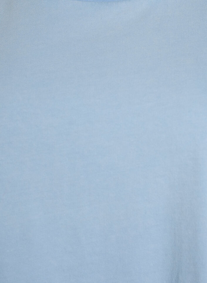 Grafisch T-shirt van biologisch katoen, Blauw, Packshot image number 2