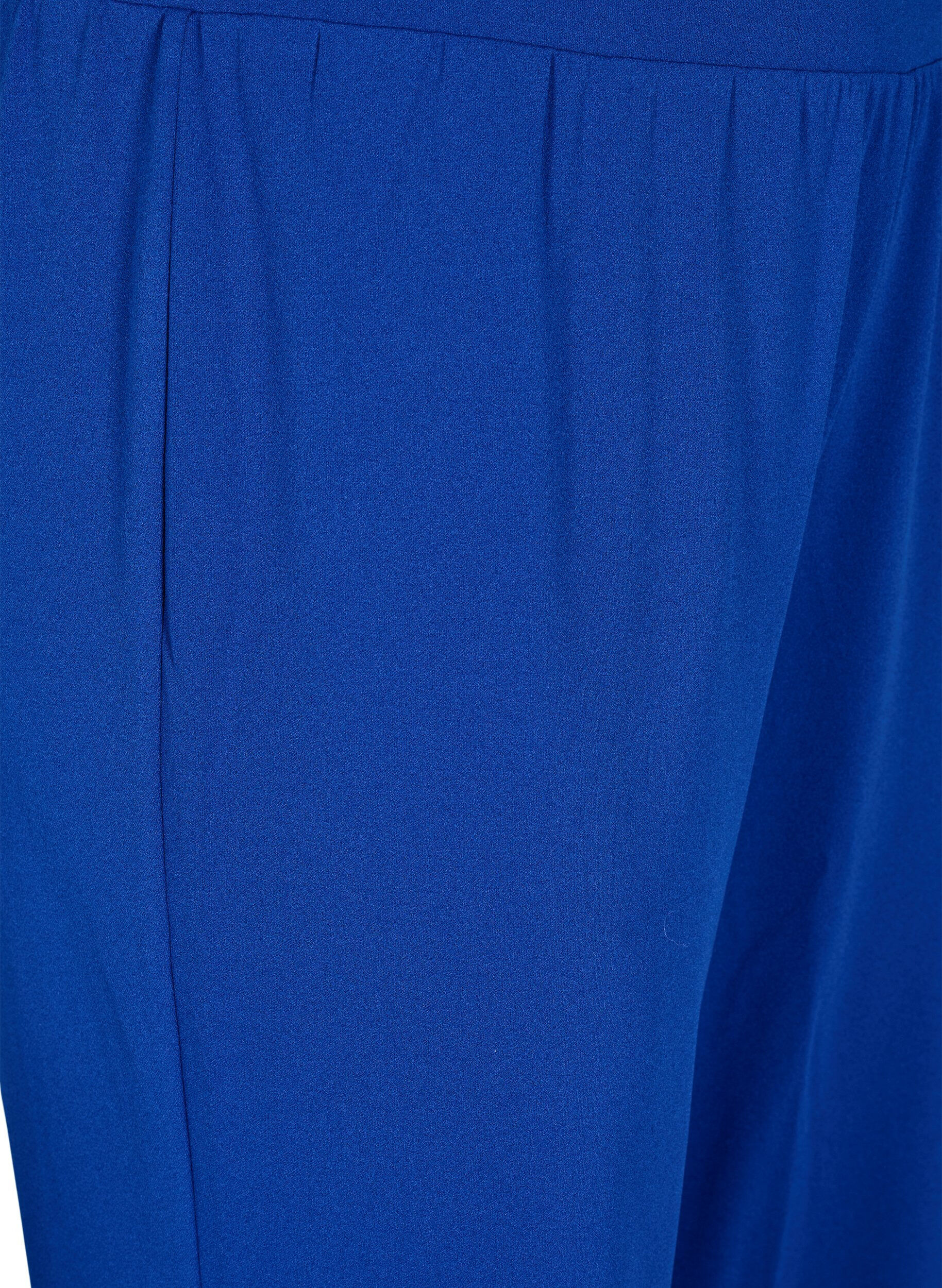 Zizzi Broek met rechte pasvorm, Blauw, Packshot image number 2