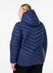 Gewatteerd lichtgewicht jack met capuchon, Blauw, Model image number 2