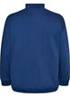 Sweatshirt met hoge hals en sportief motief op de voorkant, Blauw, Packshot image number 1