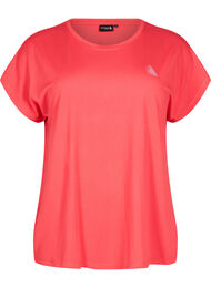 Effen gekleurd T-shirt voor sporten, Rood