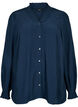 Viscose shirt blouse met lange mouwen, Total Eclipse, Packshot image number 0