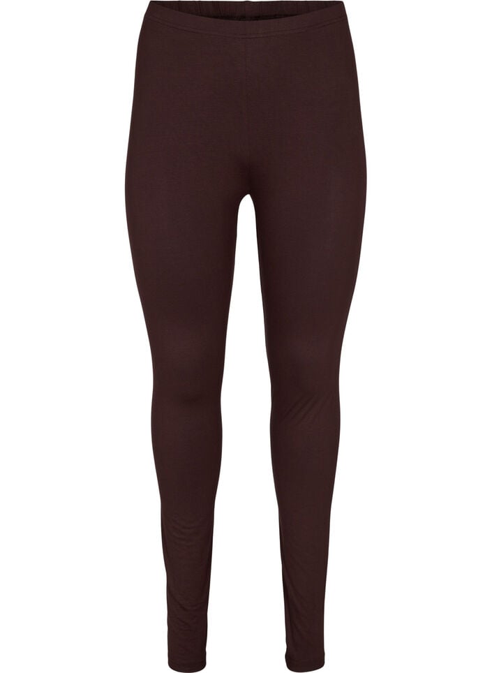 Basic legging in viscose, Bruin, Packshot image number 0