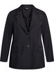 Blazer met zakken en splitjes, Zwart, Packshot image number 0